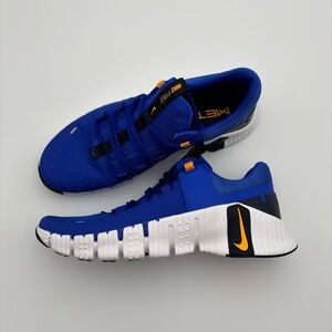 Men’s Nike Free Metcon 5 Racer Blue Sundial Training Shoes size 11.5